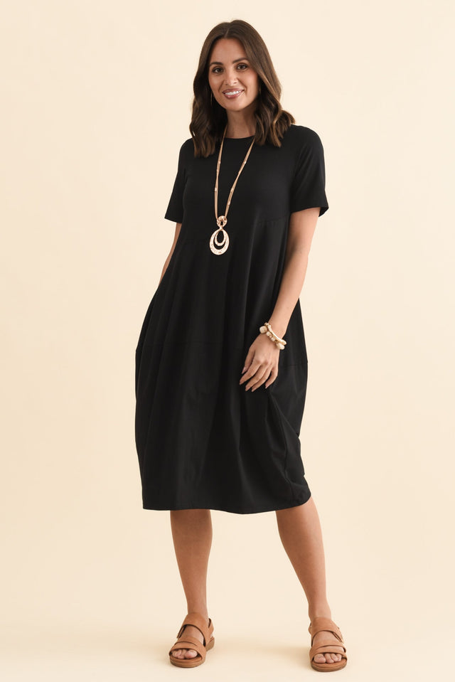 Morgan Black Diagonal Seam Dress,Brunette model,alt text|model:MJ image 9