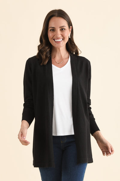 Morocco Black Knit Cardigan