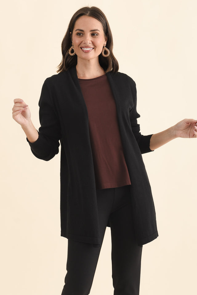 Mosley Black Knit Cardigan