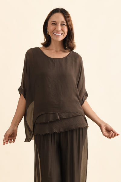 Myers Chocolate Silk Layer Top