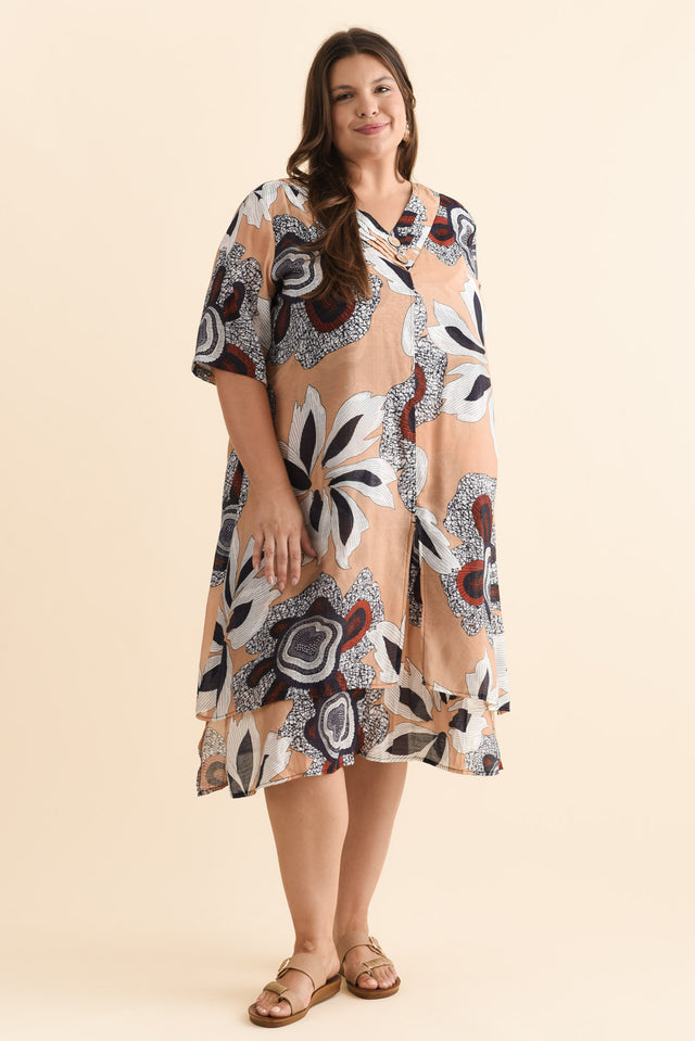 plus-size,curve-dresses,plus-size-sleeved-dresses,plus-size-below-knee-dresses,plus-size-cotton-dresses,plus-size-work-edit,plus-size-summer-dresses,alt text|model:Gabby