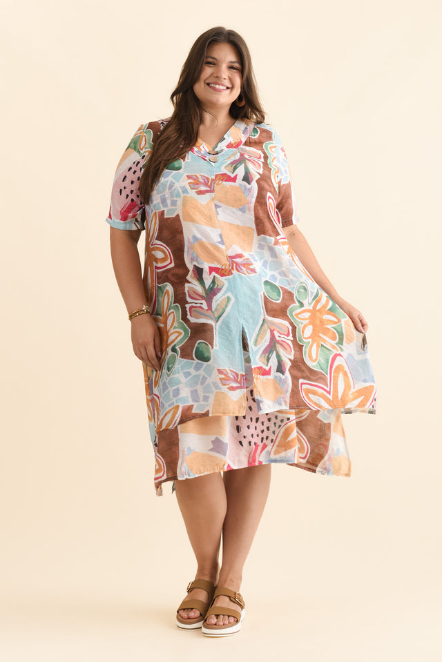 plus-size,curve-dresses,plus-size-sleeved-dresses,plus-size-below-knee-dresses,plus-size-cotton-dresses,plus-size-summer-dresses,alt text|model:Gabby