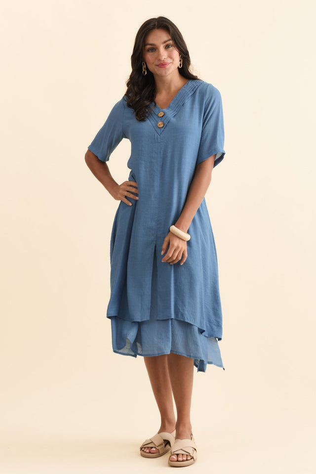 Nala Steel Layers Dress,Brunette model,alt text|model:Brontie image 5