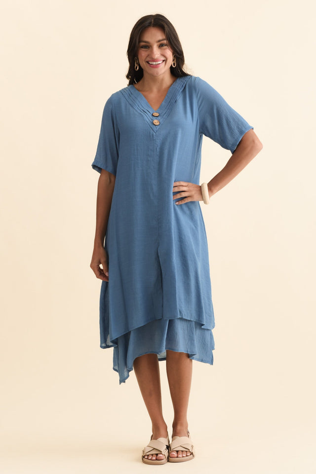 Nala Steel Layers Dress,Brunette model,alt text|model:Brontie image 10
