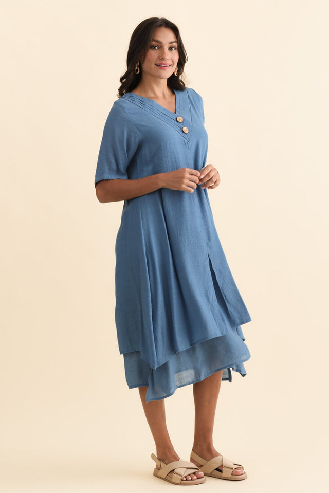 Nala Steel Layers Dress,Brunette model,alt text|model:Brontie image 6