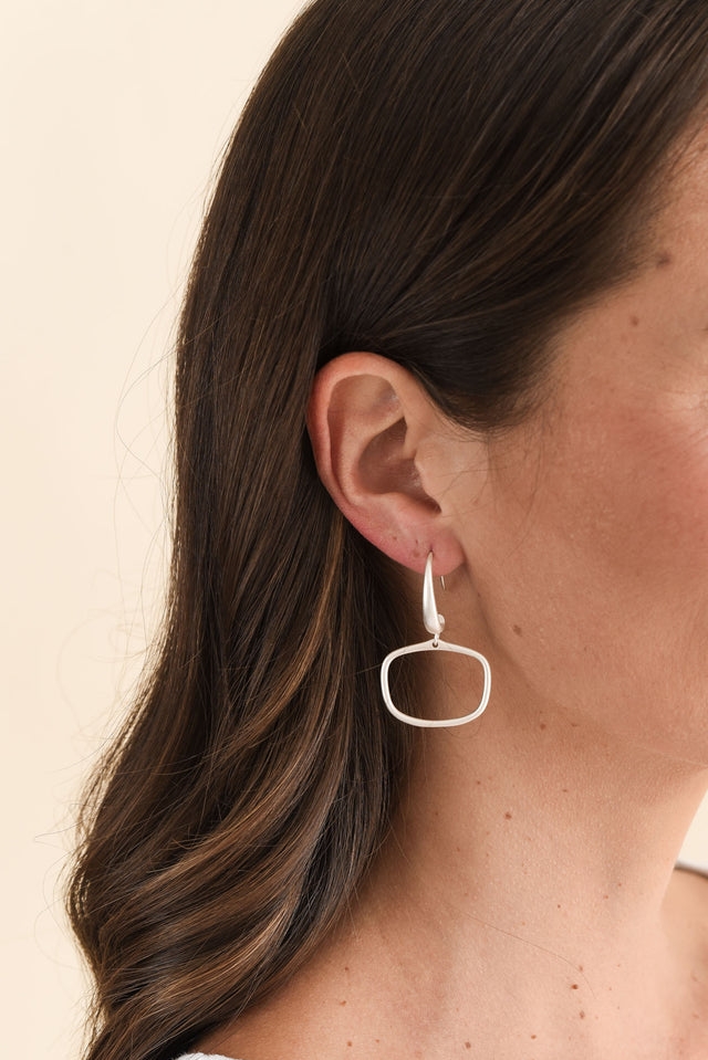 Nanga Silver Hoop Hook Earrings image 2