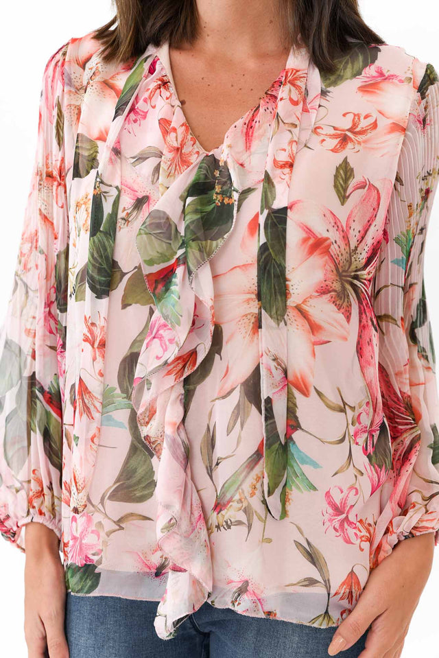 Narda Blush Garden Frill Top