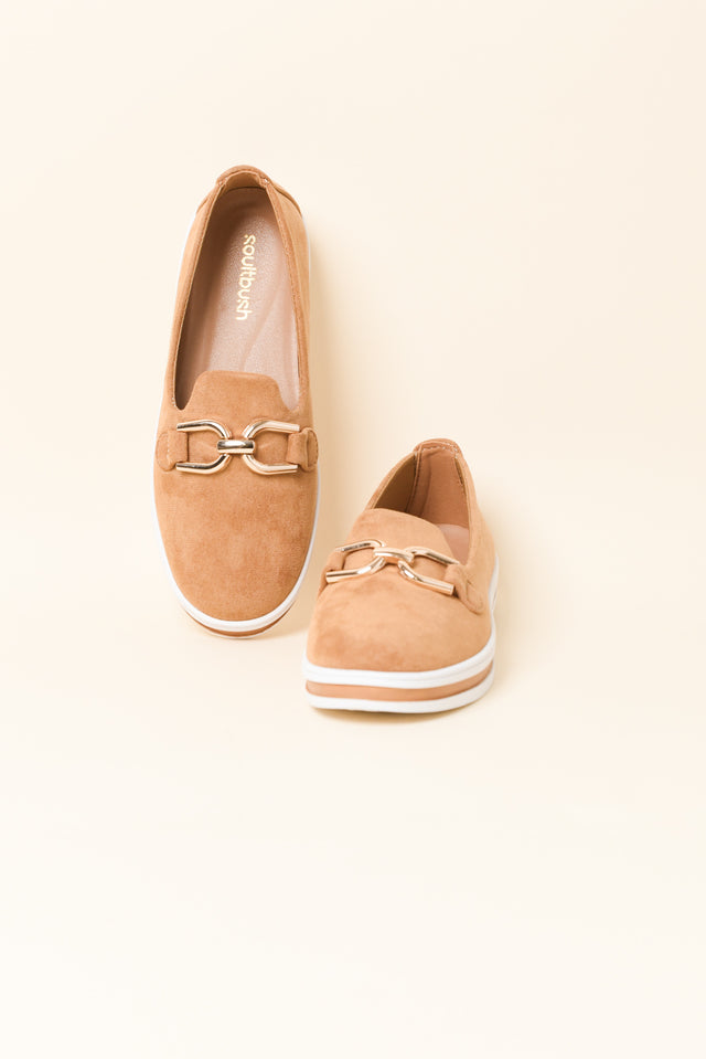 Nature Tan Platform Loafer image 3