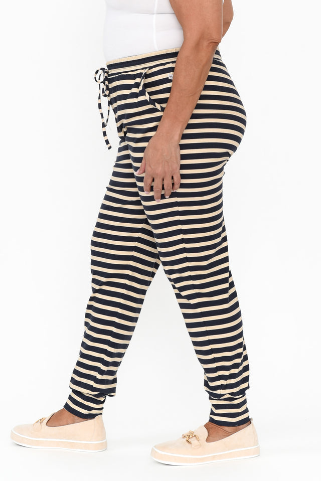 Nautical Stripe Cotton Everyday Tie Pants image 10
