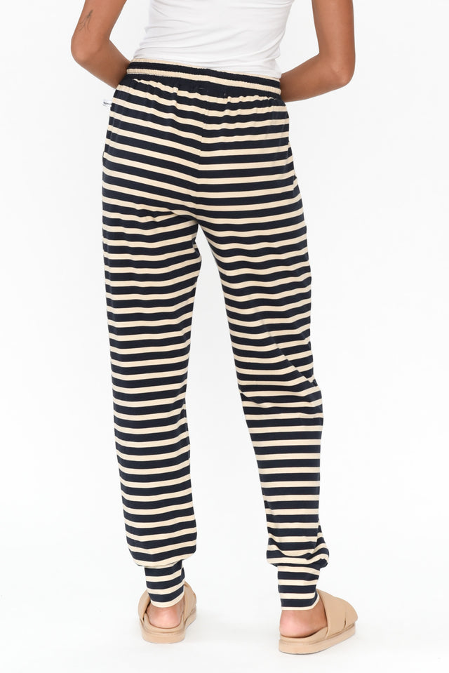 Nautical Stripe Cotton Everyday Tie Pants image 6