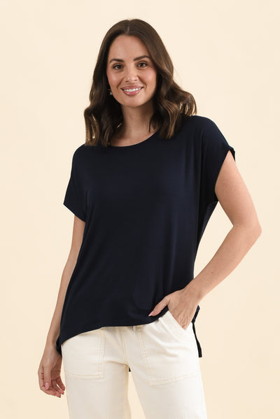 Newton Navy Drape Tee
