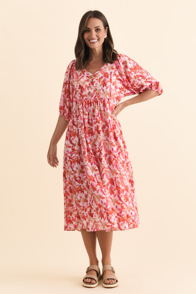 Nolte Pink Petal Pocket Dress,Brunette model,alt text|model:MJ image 7