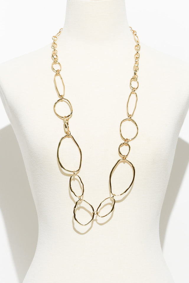 Nona Gold Circle Necklace image 2