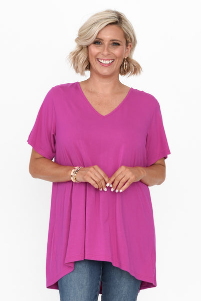 Moonlit Path Top in Magenta **FINAL SALE** – Instyle Boutique