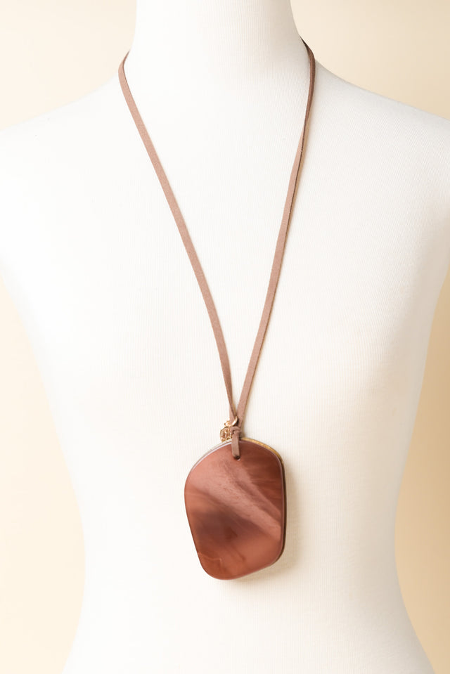 Octus Brown Pendant Necklace image 2