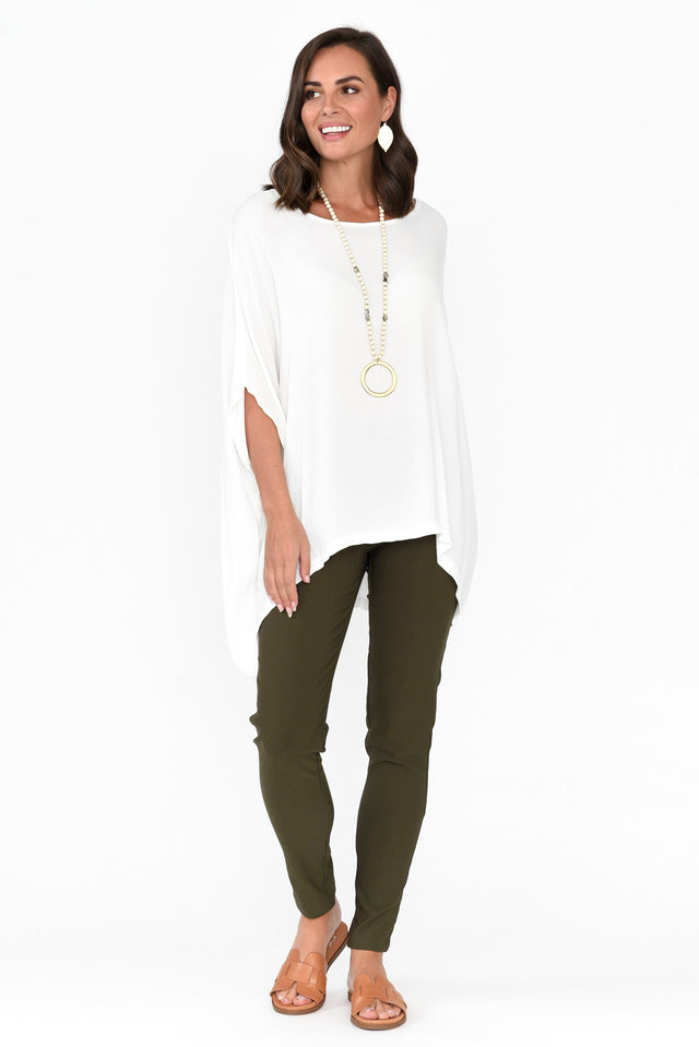 Olympia Khaki Straight Pants