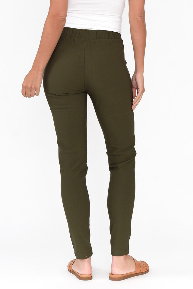 Olympia Khaki Straight Pants