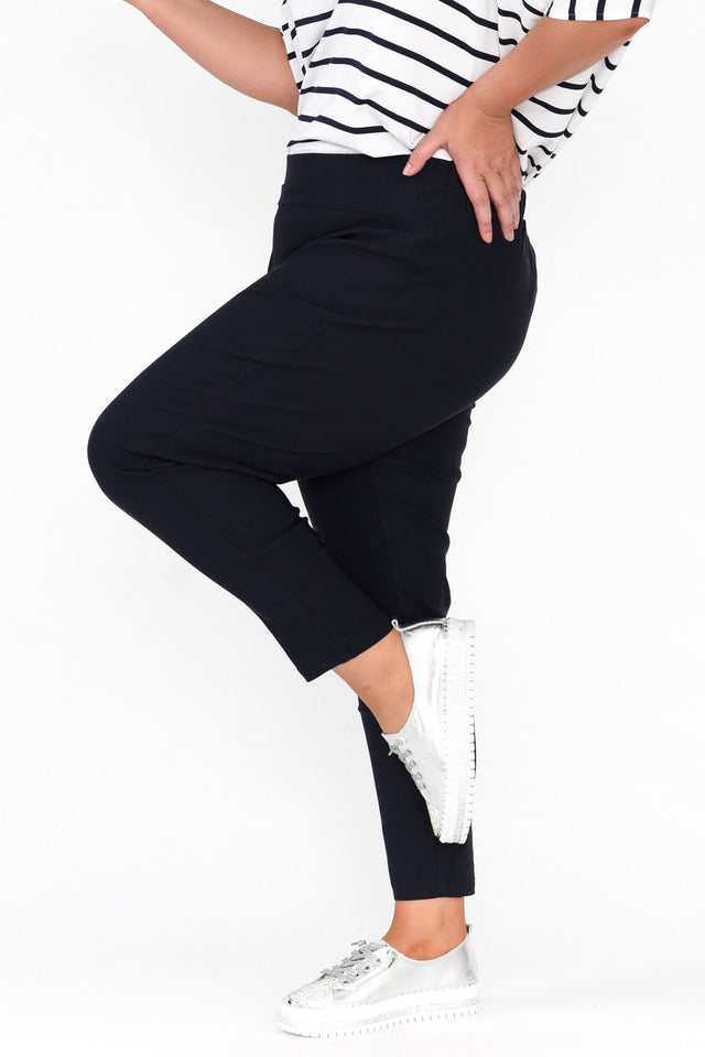 Olympia Navy Straight 7/8 Pants