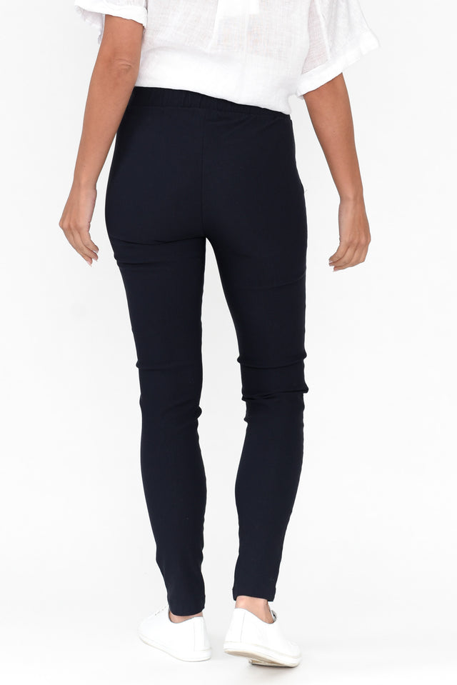 Olympia Navy Straight Pants