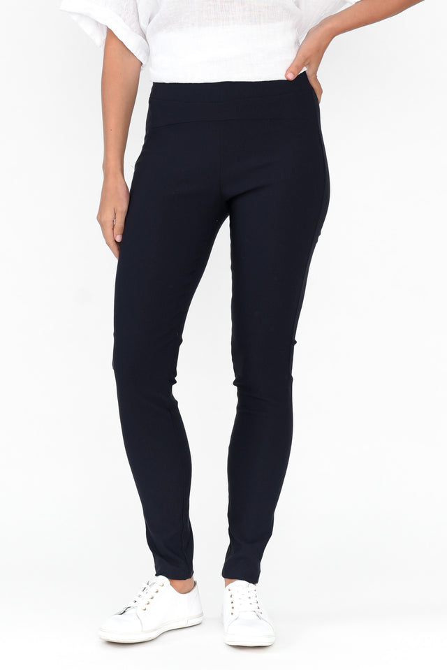 Olympia Navy Straight Pants