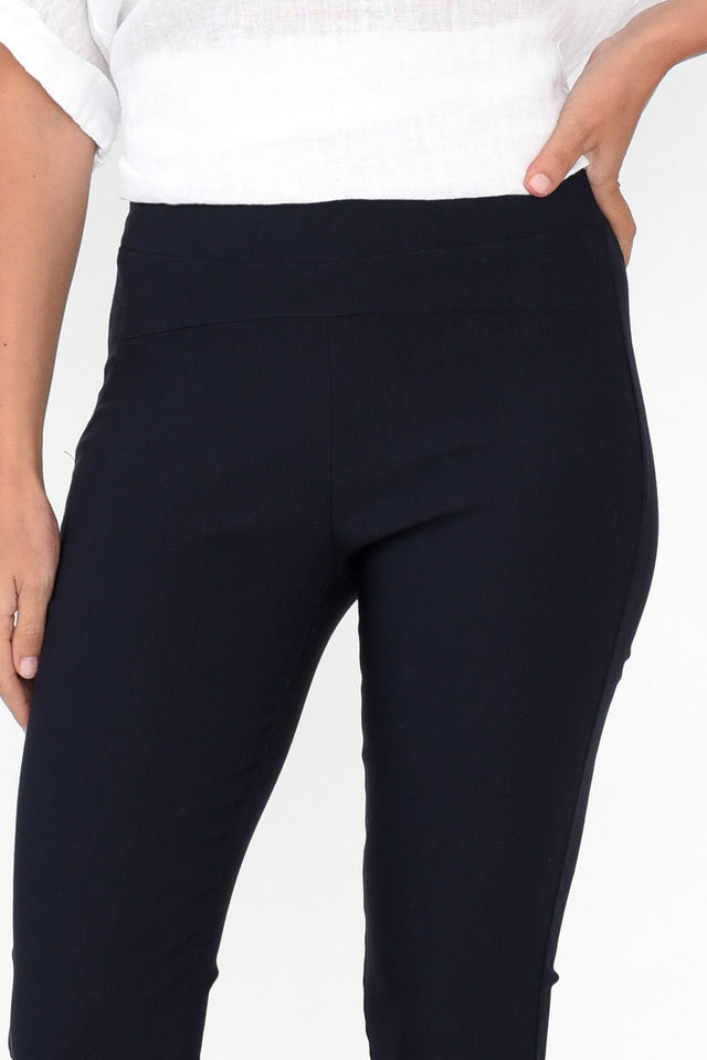 Olympia Navy Straight Pants