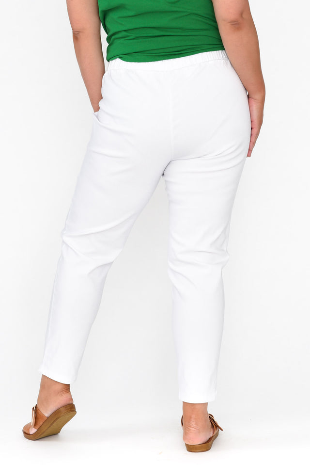 Olympia White Straight 7/8 Pants image 9