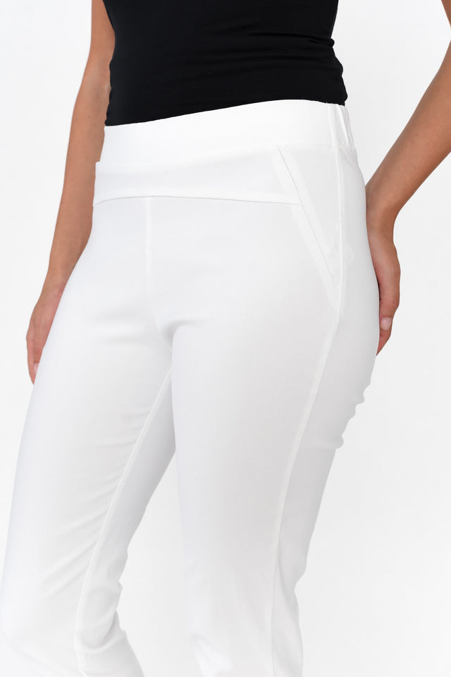 Olympia White Straight Pants image 6