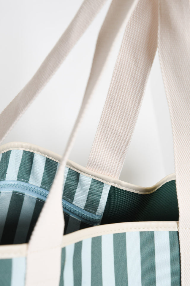 Beach Base Forest Stripe Tote Bag