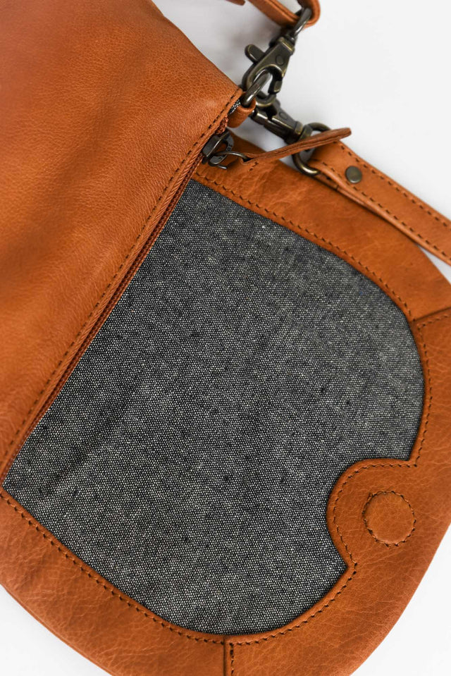 Ophira Tan Leather Crossbody Bag image 5