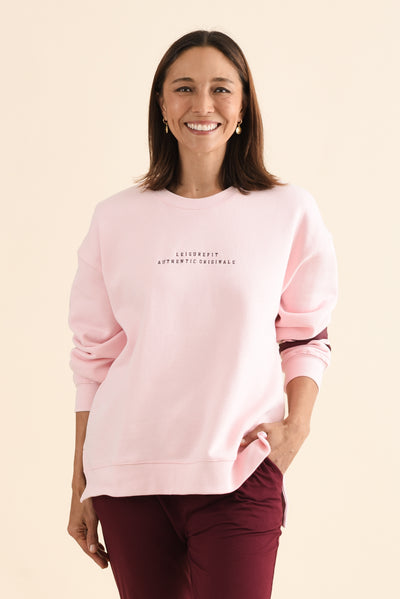 Origin Pink Cotton Crewneck Sweatshirt
