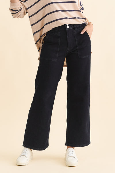 Orwell Dark Blue Straight Leg Jeans