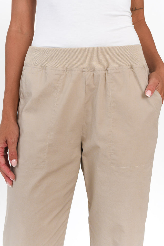Pablita Natural Cotton Crop Pants image 6