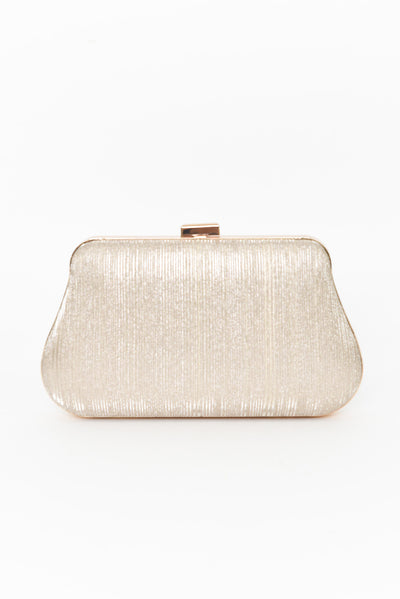Pacey Gold Metallic Clutch