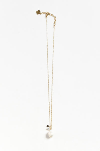 Pamela Gold Plated Pearl Necklace