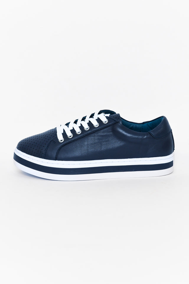 Paradise Navy Leather Sneaker