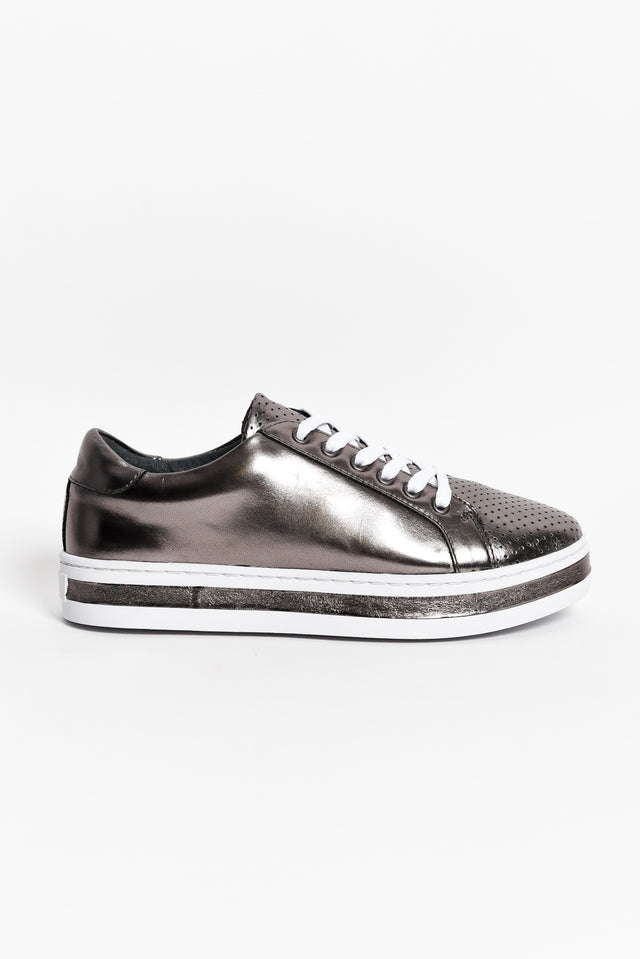 Paradise Pewter Leather Sneaker