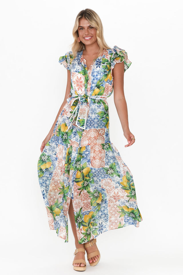 Paradiso Limonata Cotton Silk Dress image 3