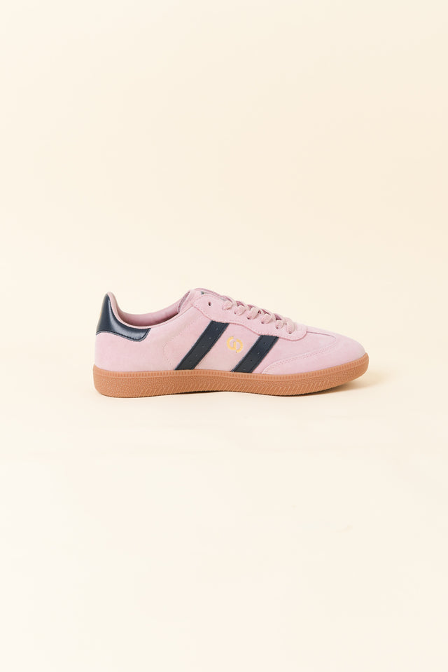 Parallel Blush Contrast Suede Sneaker