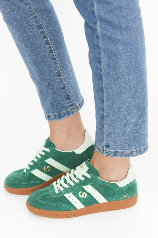 Parallel Green Contrast Suede Sneaker image 7