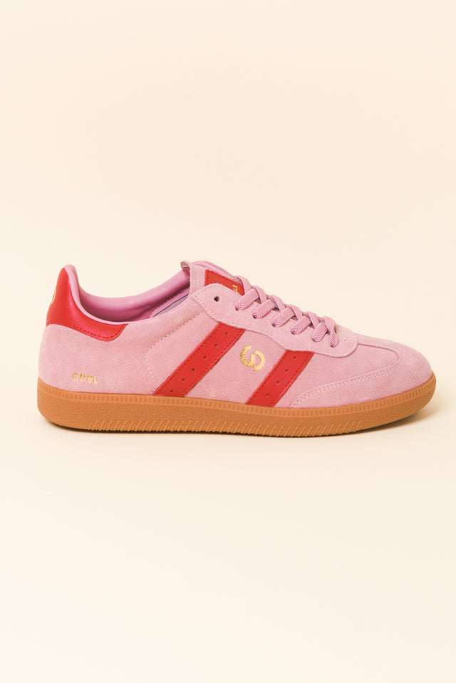 Parallel Pink Contrast Suede Sneaker image 1