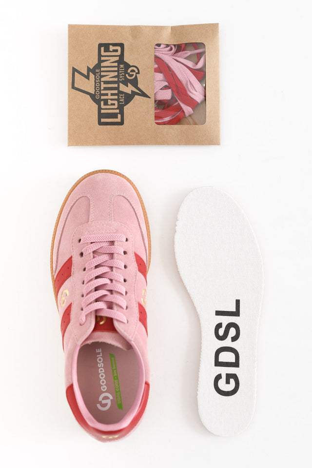 Parallel Pink Contrast Suede Sneaker image 6