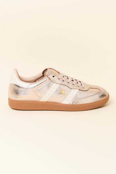 Parallel Rose Gold Contrast Leather Sneaker