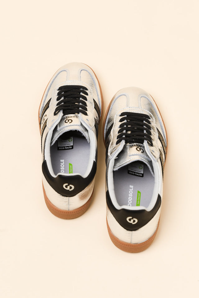 Parallel Silver Contrast Leather Sneaker image 5