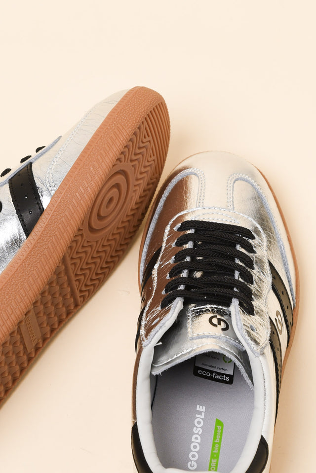 Parallel Silver Contrast Leather Sneaker image 3