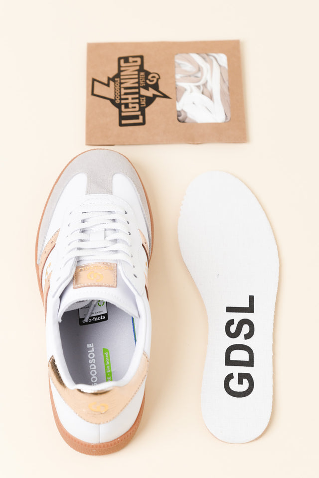 Parallel White Contrast Leather Sneaker image 4