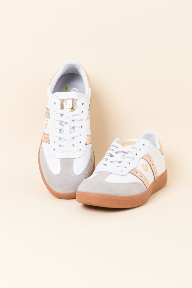 Parallel White Contrast Leather Sneaker image 2