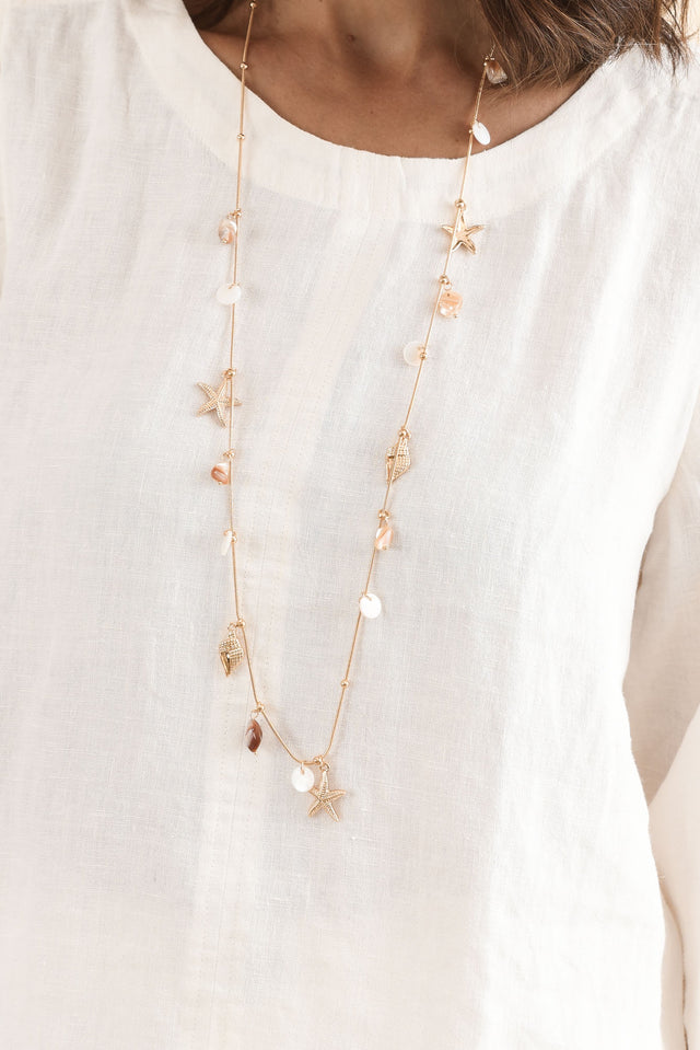 Pattison White Linen Puff Sleeve Top,Detail,Brunette model,alt text|model:Cara image 5