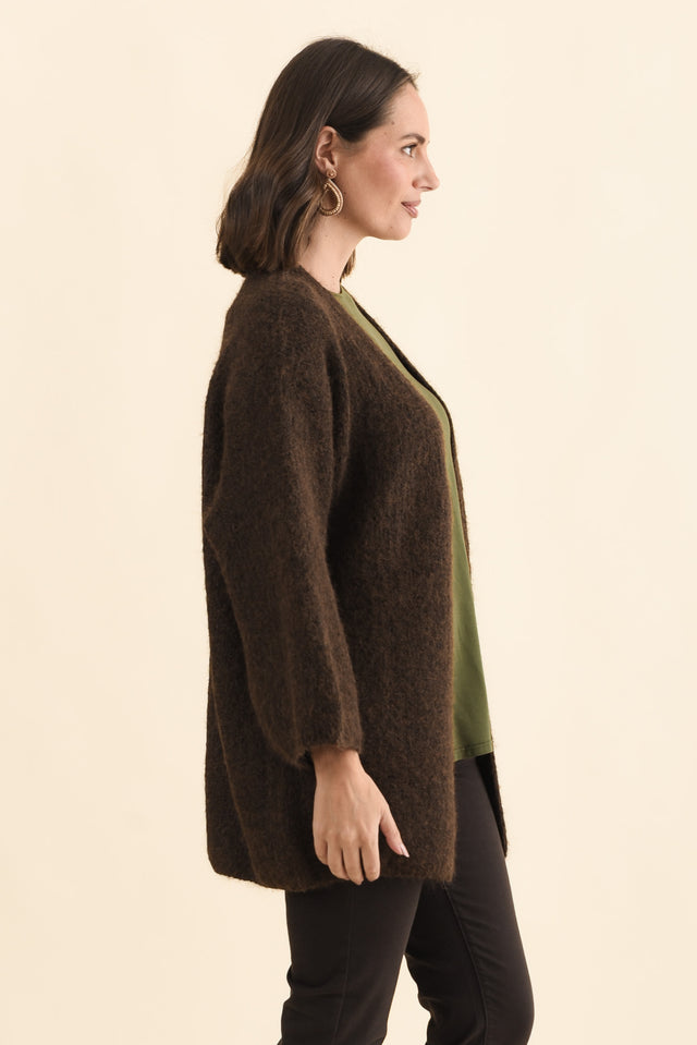 Pearson Chocolate Knit Cardigan image 4