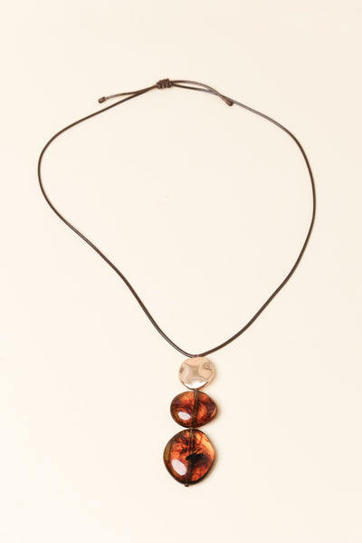 Pelia Amber Tiered Necklace