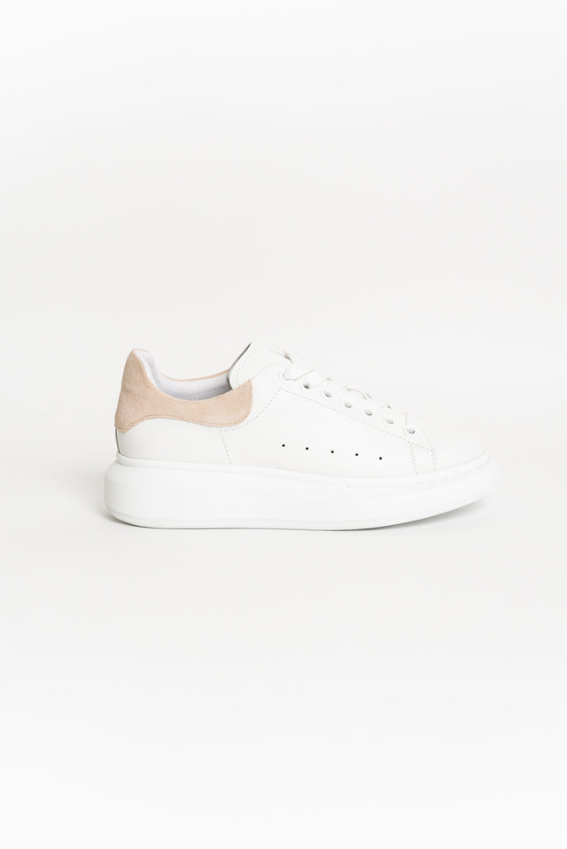 Perez White Leather Sneaker
